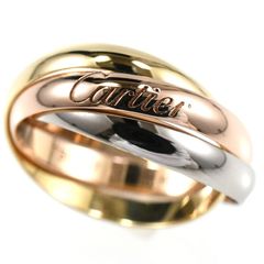 Cartier カルティエ トリニティリング SM 3連リング K18 スリーカラー SIZE:47 AU750 指輪
