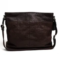 COACH ハート ショルダーバッグ クロスボディ ブラックレザー COACH】ハート クロスボディ・シグネチャー レザー (Coach