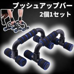青 プッシュアップバー 腕立て伏せ 筋トレ トレーニング 器具 ブルー 筋トレ