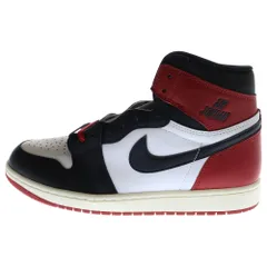 NIKE (ナイキ) ナイキ AIR JORDAN 1 エアジョーダン レトロ ブラック トゥ ハイカットスニーカー レッド/ホワイト/ブラック US10/28cm DZ5485-106