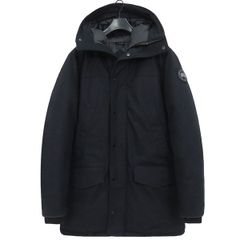 【高級ライン】 カナダグース ブラックレーベル Langford Parka Wool ウール ダウン コート L ネイビー 2062M1 625 フィルパワー 47254