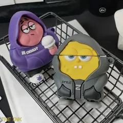 新品 シンプル ソフトスリムカバー ファッション 可愛い ケース スポンジボブ スポンジボブ 3 3 AirPods AirPods AirPods キーチェーン付きワイヤレス充電対応 カラビナ 防塵 第3世代 第3世代 防水 耐衝撃 保護ケース カバ kkkのサムネイル