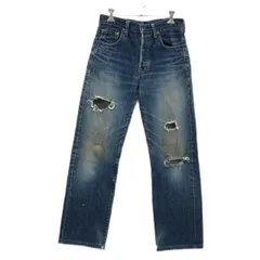 90s levi's702XX 濃紺 鬼ヒゲ ビックE 赤耳 w30 送料無料 90s Levi's 702XX 赤耳 bigE シンチバック 140周 デニム - メルカリ