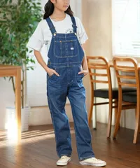 【ムラスポ公式】新品 Lee リー キッズ デニム オーバーオール サロペット ロングパンツ LK6137-436