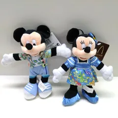 52427 AULANI アウラニ ディズニー ミッキー ミニー キーホルダー ぬいぐるみ ペア セット ハワイ アロハ