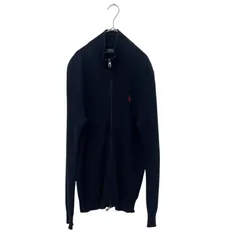 Polo Ralph Lauren ジップアップニット ジップセーター ネイビー SP Mサイズ相当 ポロラルフローレン