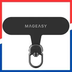 【数量限定】] 各種 スマホショルダー 肩掛け 首掛け 360° 斜めがけ [ ホルダー Rotating ストラップ 切れない 挟むだけ 可 Strap 充電 装着したまま フィット感 Card 耐久性 0.5mm 厚さ 回転 ブラック 360度 ストラップ