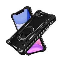 iphone 6 ケース/iphone 6s ケース 全面保護 PC米軍MIL規格 耐衝撃 TPU クリア (黒 iphone 6/i)