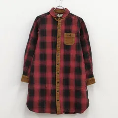 GOWEST チェック シャツ ワンピース レッド ブラック レディース ゴーウエスト【中古】2-1231T♪