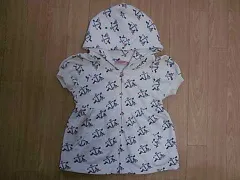 ジューシークチュール 子供服 ジップアップ 半袖 パーカー 裏起毛 防寒 秋 冬 6歳 約 110cm ★2キッズ 【中古】 ユーズド 女の子 女児 ガールズ ブランド USED アウトレット リサイクル 古着 子供 子ども