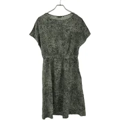 marimekko マリメッコ Siimes Lukki dress ヴィスコースドレスワンピース  ブラック ホワイト 34