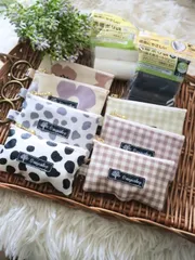 ラミネートゴミ袋ポーチ　　ロール袋ポーチ　携帯ゴミ袋ポーチ　北欧柄　プレゼントにも　ペットのトイレ袋入れ