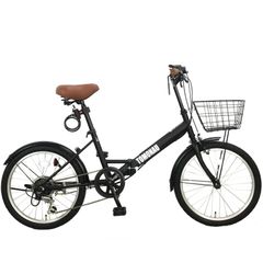 TOMONAU Folding Bicycle, 20-inch, Shimano 6-Speed, with Basket, Wire Lock, and Light, Perfect for Commuting, School, and City Riding, with Front and Rear Mudguards, Adjustable Handlebar Height, and a Mini Velo Design