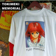 ときめきメモリアル ときメモ 朝日奈 夕子 キャラクター Tシャツ FREESIZE レトロ ゲーム コナミ 白 ホワイト 10653
