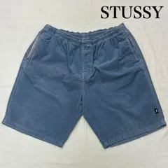極希少　old stussy　USA製　コーデュロイ　ハーフパンツ　両面ロゴ刺繍 STUSSY ステューシー ROUGH&RUGGED ハーフパンツ デニム