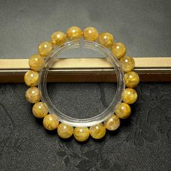 太陽花タイチンルチルブレスレット 上級EU製☆ROBEAN・太陽花タイチンルチルバングル☆黄金針水晶