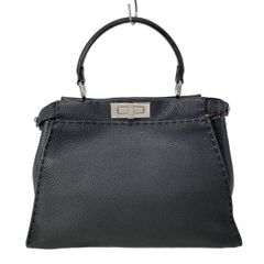 FENDI(フェンディ) ハンドバッグ ピーカブーアイコニックミディアム/セレリア 8BN290-Q0J 黒 レザー