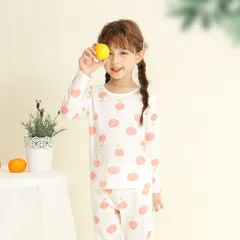 ☆ G×リンゴ ☆ 140cm ☆ 子供パジャマ ルームウエア キッズ パジャマ ルームウエア 子供 こども 上下セット セットアップ 子ども 男の子 女の子 ズボン パンツ 長ズボン かわいい 可愛い 部屋着 長袖 ナイトウェア 寝間着 寝巻き