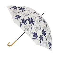 ☆ 百合 ☆ 晴雨兼用傘 百花涼藍 長傘 長傘 晴雨兼用 晴雨兼用傘 晴雨兼用長傘 UVカット 雨傘 晴れ雨兼用傘 手開き 手動開閉 JK-170 日傘 ひがさ かさ 傘 カサ 婦人傘 紫外線対策 uvカット 母の日 ギフト 贈り物 暑さ対策 通勤 通学