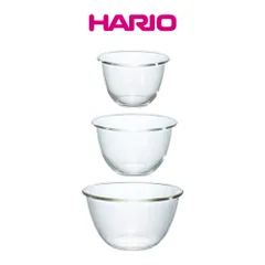 【新品※ショップ出品】HARIO ハリオ ボウル 3個セット 正規品 調理用ボウル NEW 耐熱ガラス製 調理ボウルセット 耐熱容器 電子レンジ対応 深型 日本製【代金引換不可】