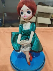 【美品】人形　オルゴール　回転人形　置物　インテリア　工芸品　美術品　A1217 美品】人形オルゴール回転人形置物インテリア工芸品美術品A1217