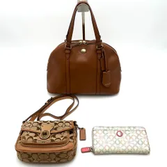 【3点まとめ】COACH　コーチ　長財布　ハンドバッグ　ショルダーバッグ　セット　まとめ売り