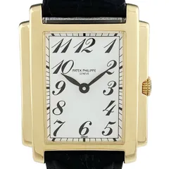 パテックフィリップ PATEK PHILIPPE ゴンドーロ 4824J-001 腕時計 YG レザー クォーツ ホワイト レディース 【中古】のサムネイル