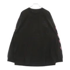 ANTI SOCIAL SOCIAL CLUB (アンチソーシャルソーシャルクラブ) Worm Long Sleeve Tee ロゴプリント長袖Tシャツ ブラック/ピンクのサムネイル
