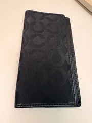 COACH　コーチ　手帳カバー　黒