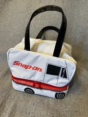 Snap-on 赤 ストライプ ランチバッグ Snap-on 赤 ストライプ ランチバッグ Snap-on 赤 ストライプ ランチ