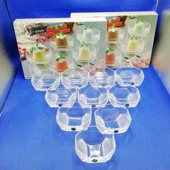 【まとめ買い対象外】HOYA　保谷　シルバーレイン　小鉢　ガラス小鉢　デザート小鉢 　１０個セット　新品未使用　レトロ