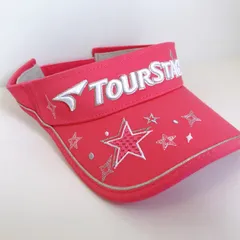 ツアーステージ　サンバイザー　ピンク　星柄　レディースフリー