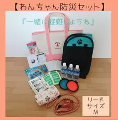 【わんちゃん一緒に避難セット♡】〜キズナ〜防災セット（リードサイズM）