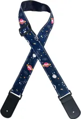 NOELAMOUR ギターストラップ ベース アコギ エレキ ベルト ロック(惑星まみれ,  Free Size)