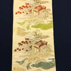 京袋帯 付下げ・無地などフォーマル向き[あE103]