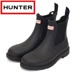 HUNTER (ハンター) WOMEN'S WFS1018RMA COMMANDO CHELSEA BOOT レディース コマンド チェルシー ブーツ BLACK HU228 ht UK3-約22.0cm