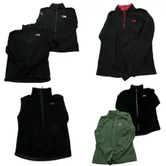 古着卸 まとめ売り ノースフェイス フリース 6枚セット (レディース M ) ハーフジップ フルジップ スタンドカラー 中古 古着 NB9073