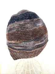 ミッソーニ MISSONI イタリア製 マルチボーダーニット帽 レディース 表のサムネイル