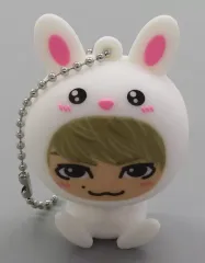 【中古】キーホルダー 藤原樹(THE RAMPAGE)/ウサギ(白色) NEW YEAR 2023 着ぐるみキーホルダー EXILE TRIBE STATION限定