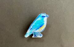 デヴィッドアンデルセン　青い鳥　ブローチ デヴィッドアンデルセン 青い鳥 ブローチ