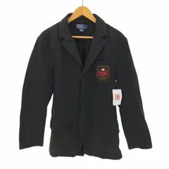 ポロバイラルフローレン Polo by RALPH LAUREN 天竺編み キルティング 切替 エンブレム 刺繍 コットン 3B テーラードジャケット メンズ import：M 