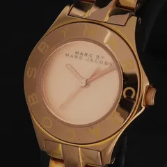 保/箱付 稼働 良品 マークバイマークジェイコブス MBM3132 QZ ピンク文字盤 レディース腕時計 KRH 2000000 NSK