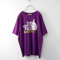 THE NORTH FACE x GUCCI ロゴTシャツ 紫 XXL