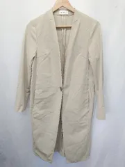 ◇ ⊇ PLST プラステ ストレッチ ナイロン 長袖 コート サイズM ベージュ レディース E  【1410230020843】