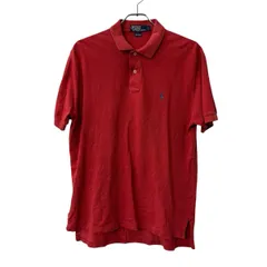 POLO RALPH LAUREN 半袖 ポロシャツ L レッド ポロ ラルフローレン 鹿子 古着卸 アメリカ仕入 a707-5741