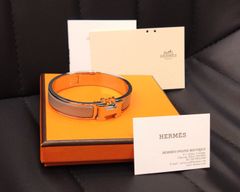 ★2078 極美品！ HERMES エルメス ブレスレット クリックH  PM マロングラッセ シルバー
