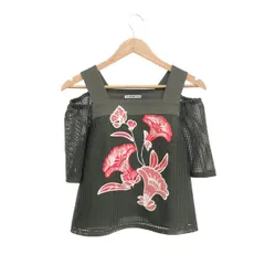 VIVIENNE TAM ヴィヴィアンタム フラワー刺繍カットソー サイズ:38 メッシュ    カーキ レディース / 240001160149のサムネイル