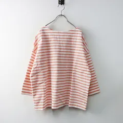 美品 トラディショナルウェザーウェア Traditional Weatherwear IENA別注 BMB バスクシャツ S/ホワイト×ピンク【2400014250480】