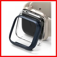 【送料無料 】Clear/Metallic Blue [2個入り]【Ringke】 Apple Watch 9 / 8 / 7 45mm 用 ケース 保護 超薄