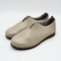 フィグリーノ 23.0cm レディースシューズ  Vカット mer0181 グレージュ ベージュ ft2 暖かい フリース